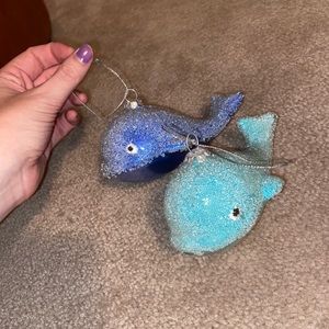 Assorted Whale Ornaments